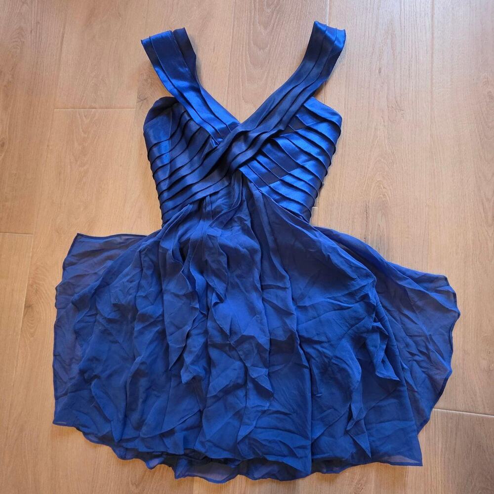 Y2K BCBGMAXAZRIA cobalt blue satin